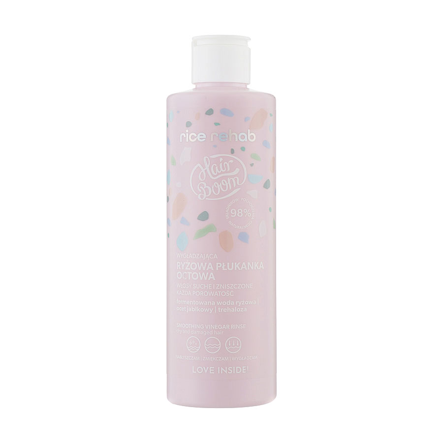 Уцінка! Кондиціонер-ополіскувач Body Boom Hair Boom Rice Rehab Smoothing Vinegar Rinse для сухого та пошкодженого волосся, з рисовим оцтом, 200 мл
Уцінка! Кондиціонер-ополіскувач Body Boom Hair Boom Rice Rehab Smoothing Vinegar Rinse для сухого та пошкодженого волосся, з рисовим оцтом, 200 мл