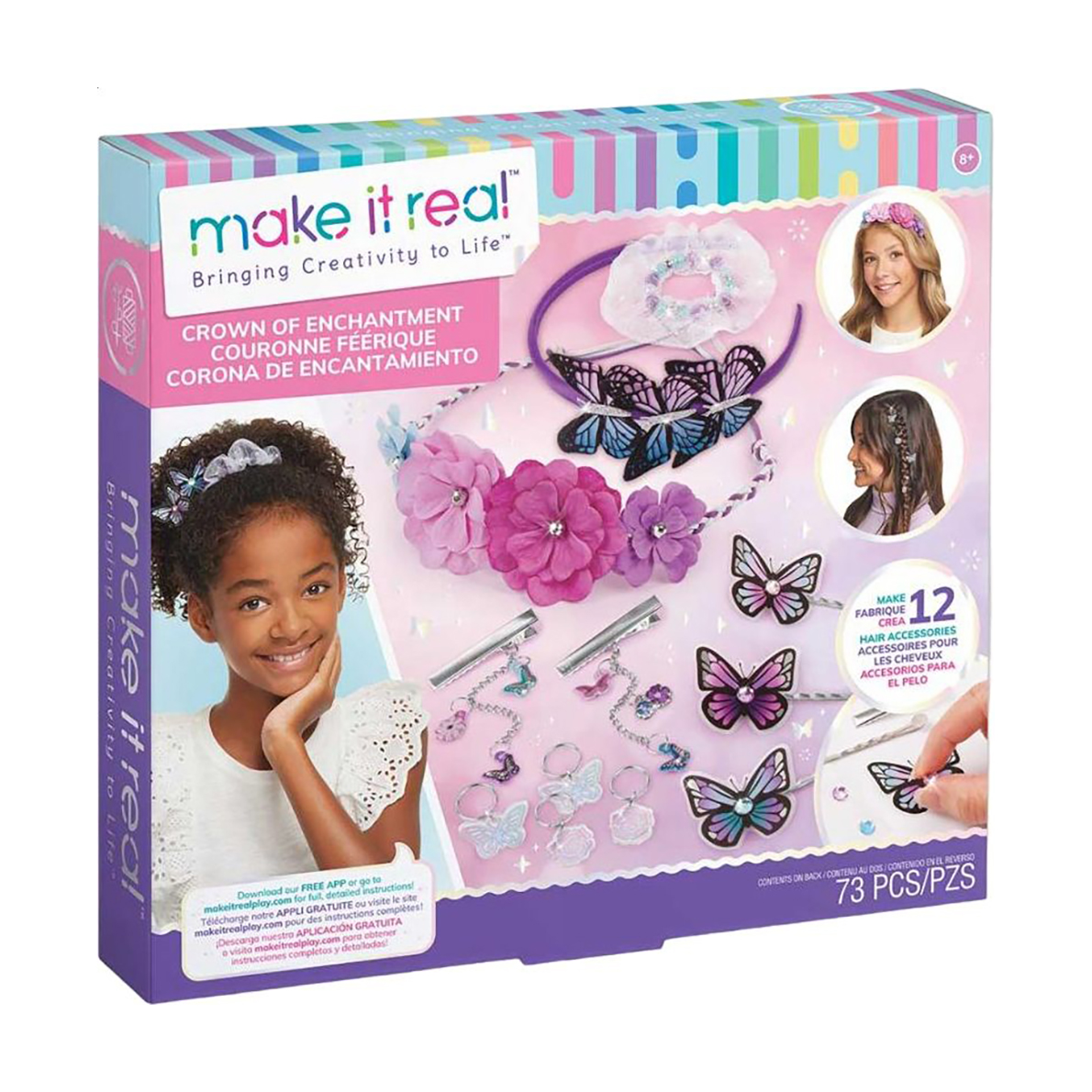Набір для створення прикрас для волосся Make it Real Чарівниця, 73 елементи, від 8 років (MR1421)
Набір для створення прикрас для волосся Make it Real Чарівниця, 73 елементи, від 8 років (MR1421)