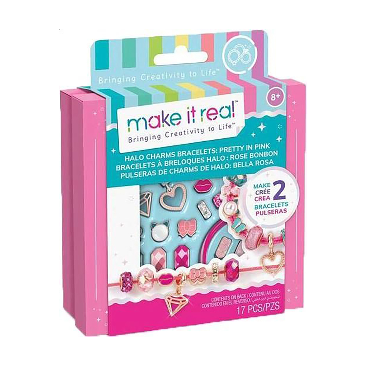 Мінінабір для створення браслетів Make it Real Красуня в рожевому, 17 елементів, від 8 років (MR1708)
Мінінабір для створення браслетів Make it Real Красуня в рожевому, 17 елементів, від 8 років (MR1708)