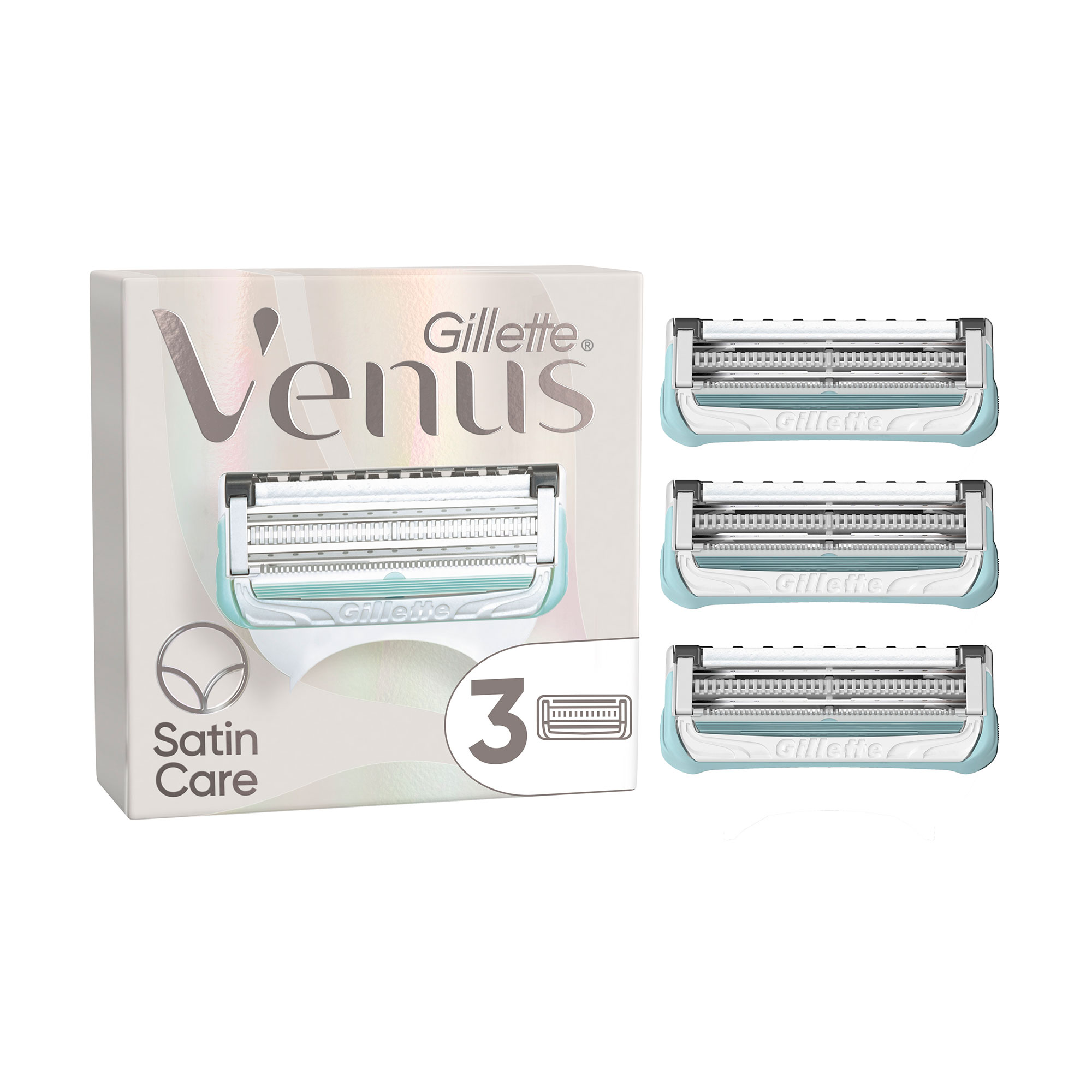 Змінні картриджі для гоління жіночі (леза) Gillette Venus Satin Care, 3 шт
Змінні картриджі для гоління жіночі (леза) Gillette Venus Satin Care, 3 шт