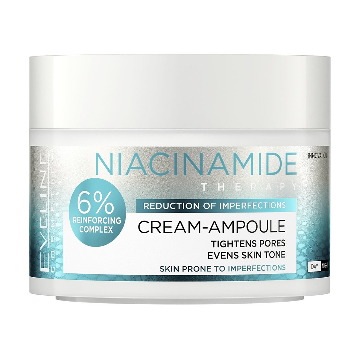 Крем-ампула для обличчя Eveline Cosmetics Niacinamide Therapy, 50 мл
Крем-ампула для обличчя Eveline Cosmetics Niacinamide Therapy, 50 мл