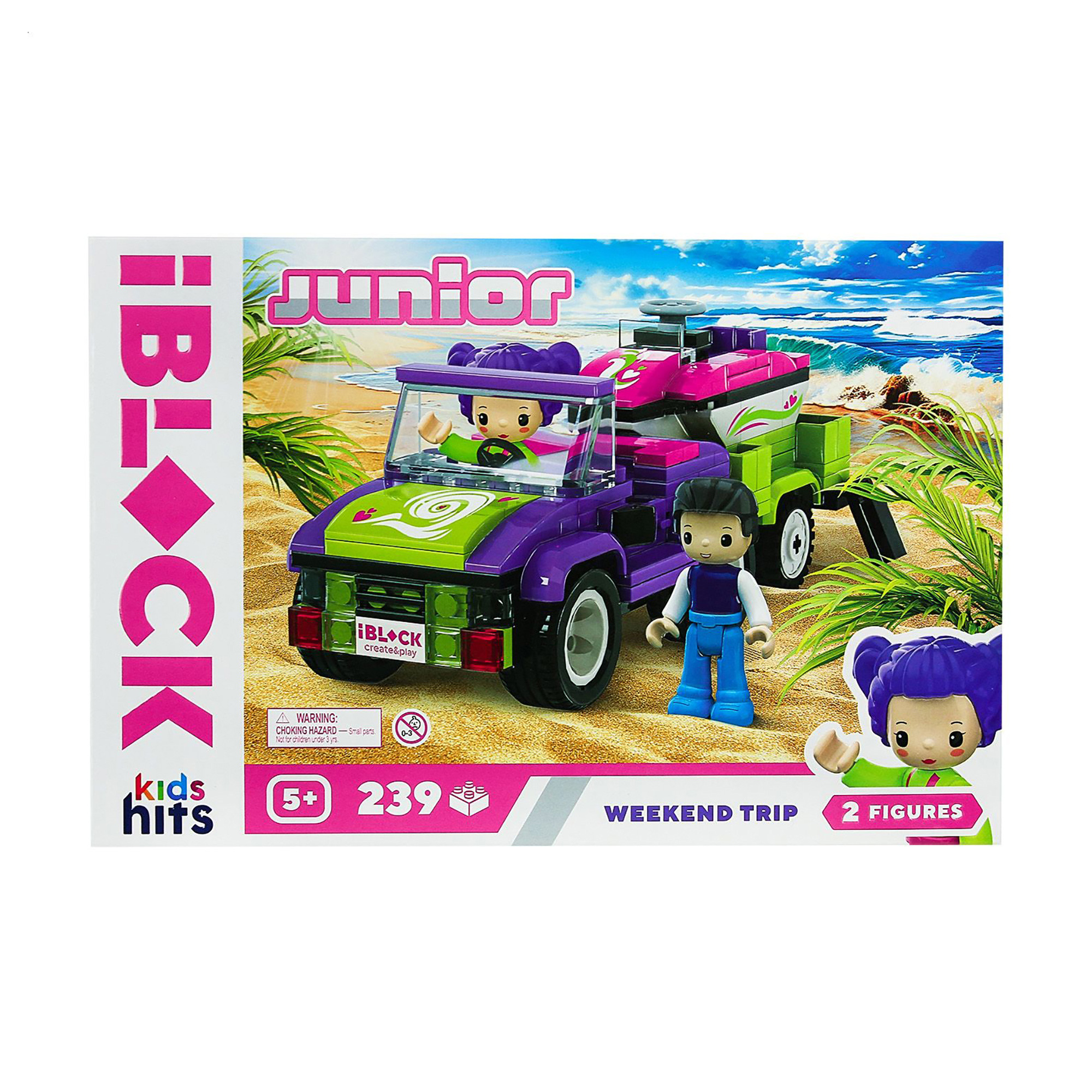 Конструктор iBlock Kids Hits Junior Поїздка вихідного дня, 32*21.5*5 см, 239 деталей, від 5 років (KH08/006/2)
Конструктор iBlock Kids Hits Junior Поїздка вихідного дня, 32*21.5*5 см, 239 деталей, від 5 років (KH08/006/2)