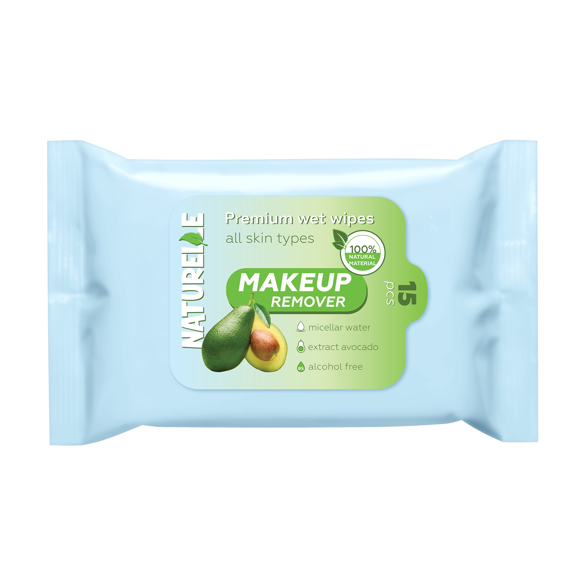 Уцінка! Вологі серветки для зняття макіяжу Naturelle Makeup Remover з міцелярною водою та екстрактом авокадо, 15 шт
Уцінка! Вологі серветки для зняття макіяжу Naturelle Makeup Remover з міцелярною водою та екстрактом авокадо, 15 шт