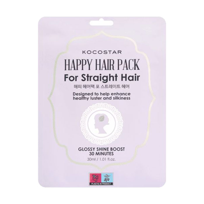 Уцінка! Тканинна маска Kocostar Happy Hair Pack для прямого волосся, 30 мл
Уцінка! Тканинна маска Kocostar Happy Hair Pack для прямого волосся, 30 мл