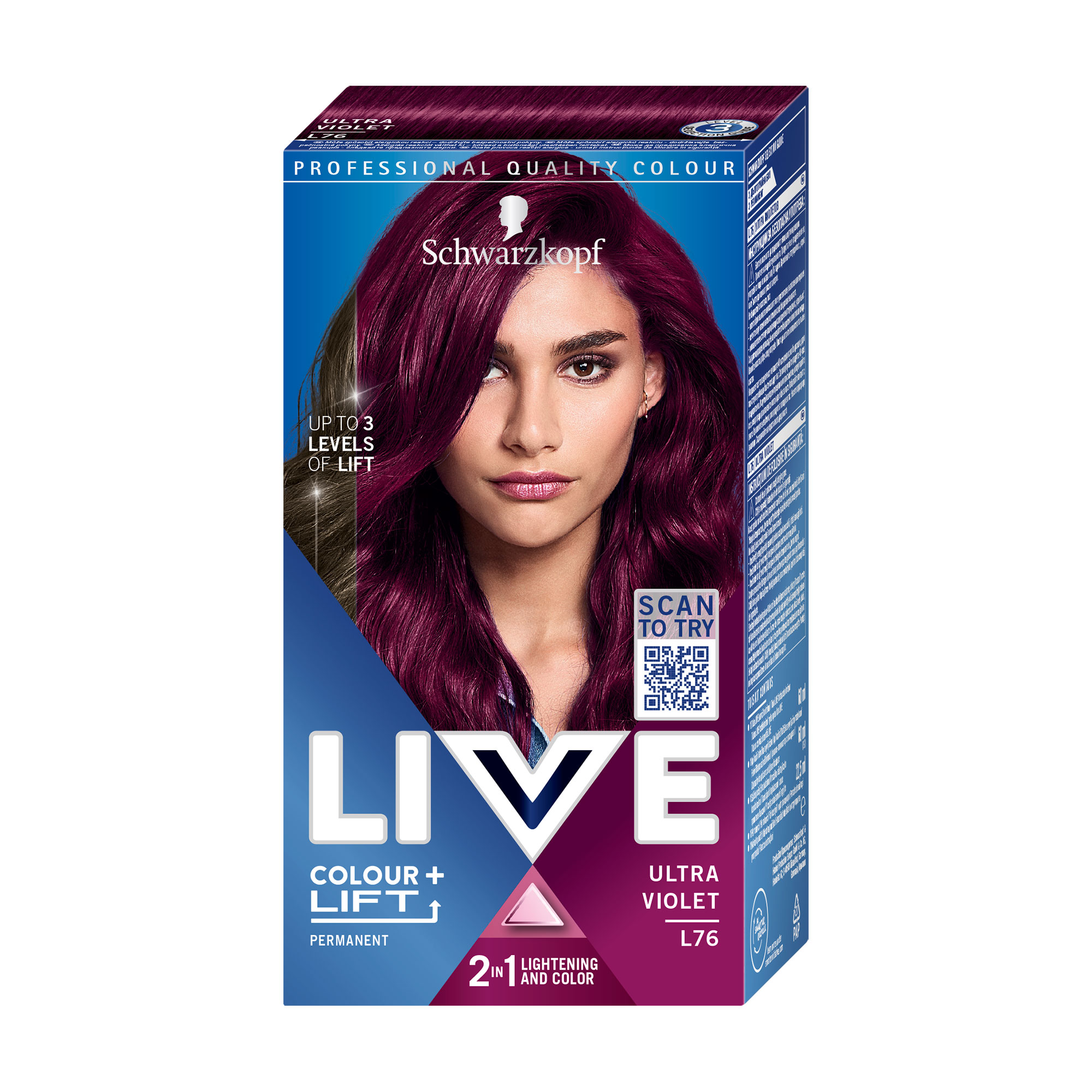 Уцінка! Стійка крем-фарба для волосся Schwarzkopf LIVE Colour + Lift, L76 Ultra Violet, 142.5 мл
Уцінка! Стійка крем-фарба для волосся Schwarzkopf LIVE Colour + Lift, L76 Ultra Violet, 142.5 мл
