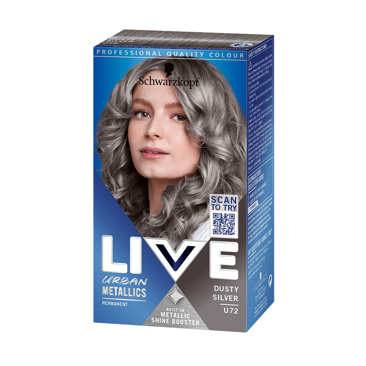 Уцінка! Стійка крем-фарба для волосся Schwarzkopf LIVE Urban Metallics, U72 Dusty Silver, 142.5 мл
Уцінка! Стійка крем-фарба для волосся Schwarzkopf LIVE Urban Metallics, U72 Dusty Silver, 142.5 мл