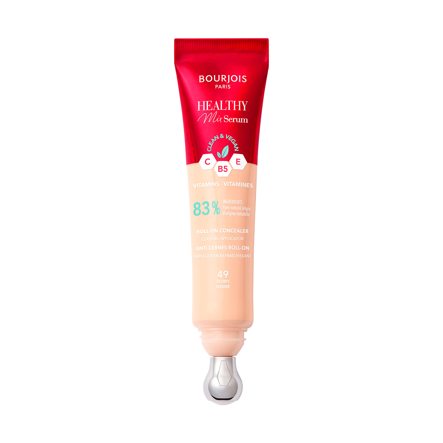 Консилер-сироватка під очі Bourjois Healthy Mix Serum Roll-On Concealer 49 Ivory, 11 мл
Консилер-сироватка під очі Bourjois Healthy Mix Serum Roll-On Concealer 49 Ivory, 11 мл