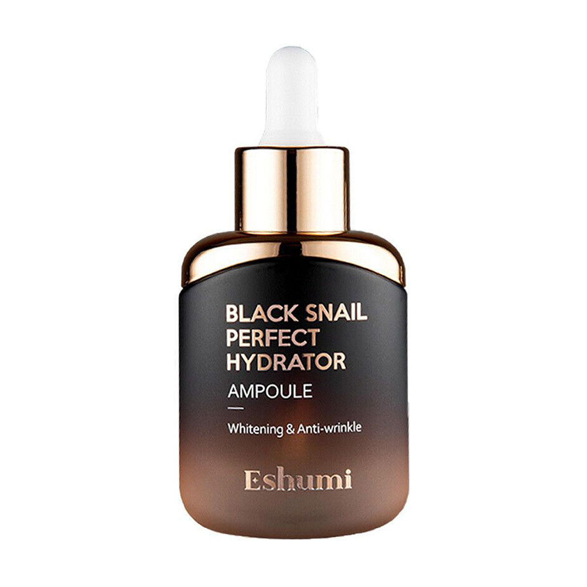 Сироватка для обличчя Eshumi Black Snail Perfect Hydrator Ampoule з екстрактом муцину чорного равлика, 35 мл
Сироватка для обличчя Eshumi Black Snail Perfect Hydrator Ampoule з екстрактом муцину чорного равлика, 35 мл