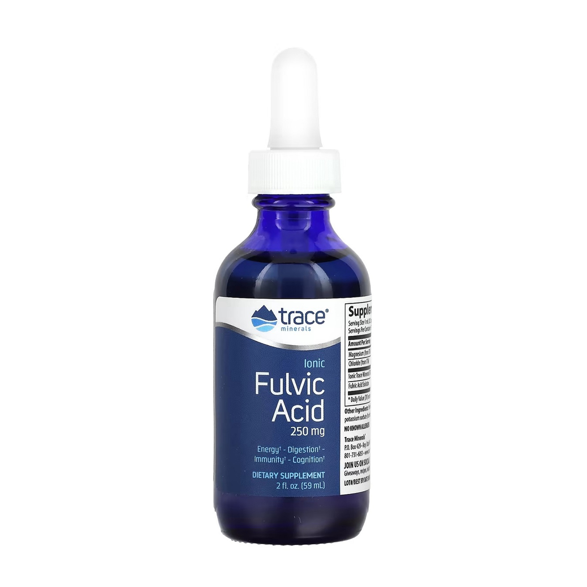Фульвова кислота іонна Trace Minerals Ionic Fulvic Acid 250 мг, в краплях, 59 мл
Фульвова кислота іонна Trace Minerals Ionic Fulvic Acid 250 мг, в краплях, 59 мл