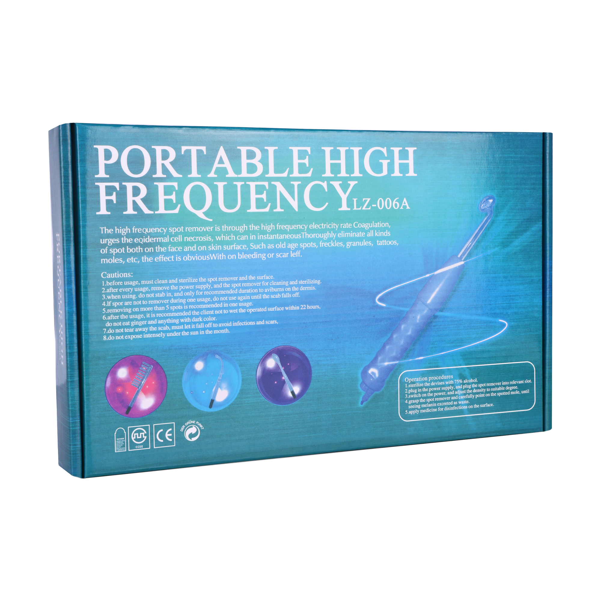 Дарсонваль імпульсний масажер для обличчя, тіла та шкіри голови