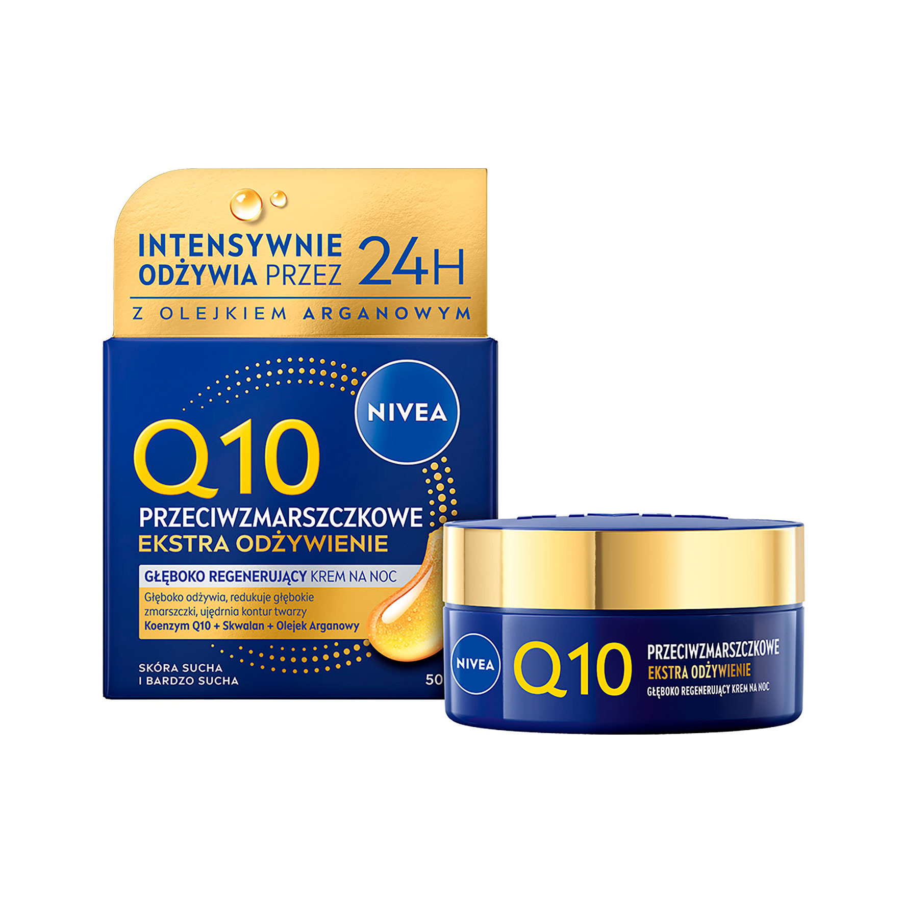 Нічний відновлювальний крем проти зморщок обличчя NIVEA Q10 Інтенсивне живлення, 50 мл
Нічний відновлювальний крем проти зморщок обличчя NIVEA Q10 Інтенсивне живлення, 50 мл