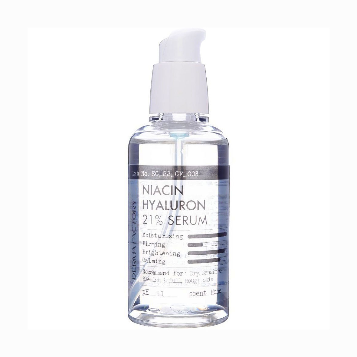 Сироватка для рівного тону шкіри обличчя Derma Factory Niacinamide Hyaluron 21% Serum, 80 мл
Сироватка для рівного тону шкіри обличчя Derma Factory Niacinamide Hyaluron 21% Serum, 80 мл