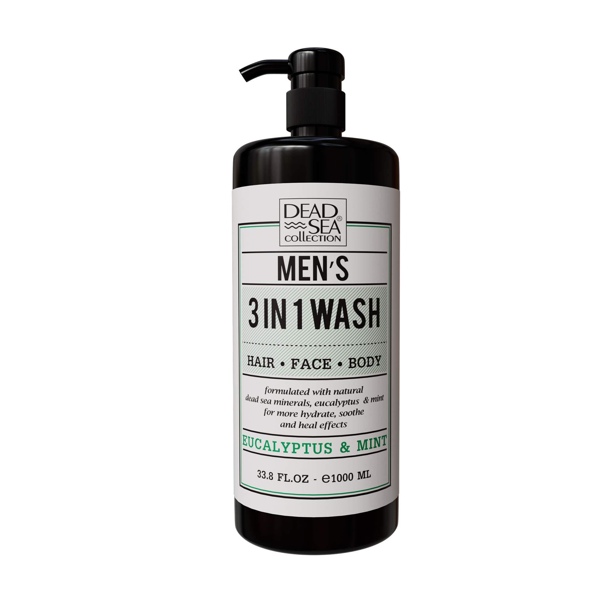 Чоловічий гель для душу, волосся та обличчя Dead Sea Collection Men's Eucalyptus & Mint Hair Face Body 3 Іn 1 Wash, 1 л
Чоловічий гель для душу, волосся та обличчя Dead Sea Collection Men's Eucalyptus & Mint Hair Face Body 3 Іn 1 Wash, 1 л