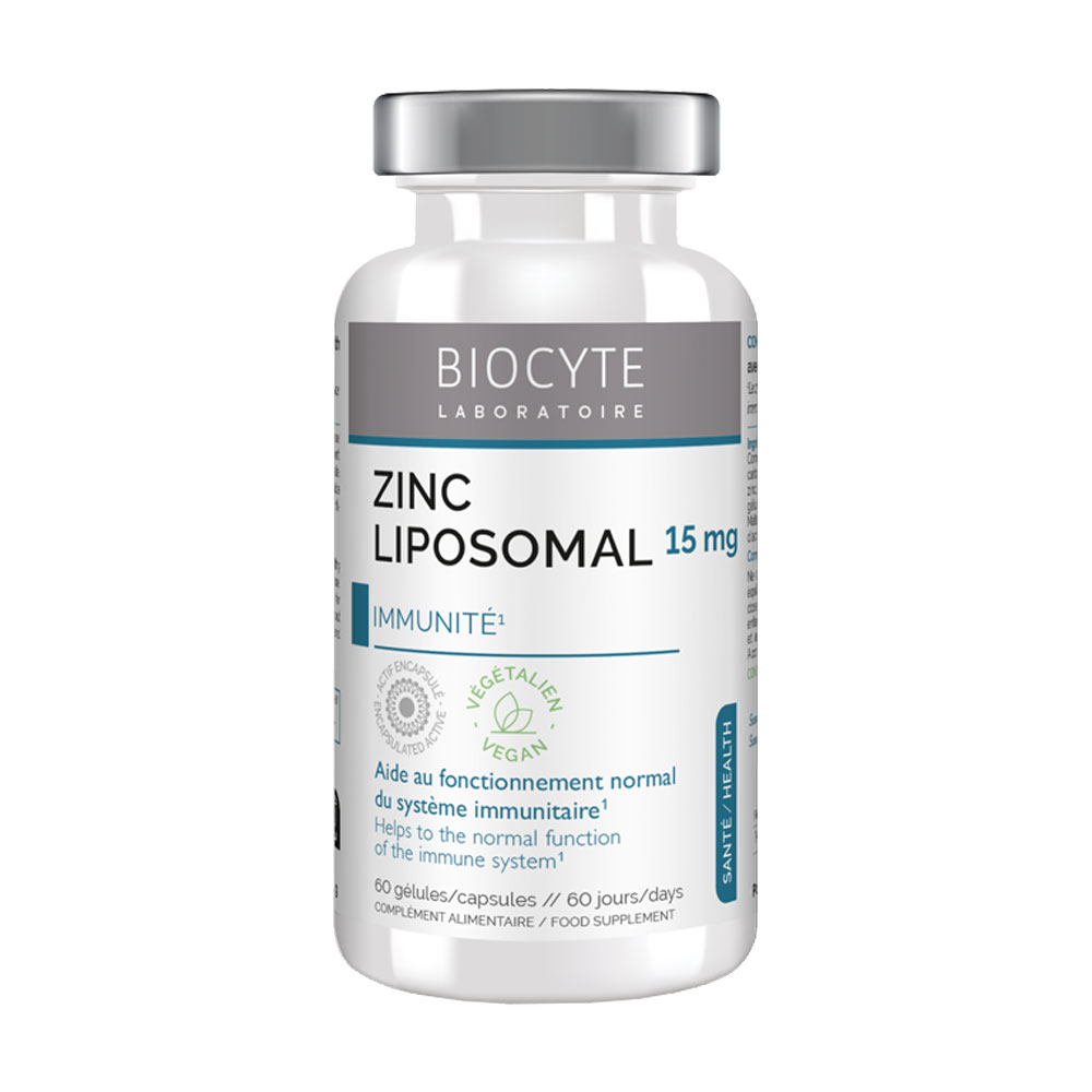 Цинк Biocyte Zn Zinc Liposomal 15 мг, 60 капсул
Цинк Biocyte Zn Zinc Liposomal 15 мг, 60 капсул