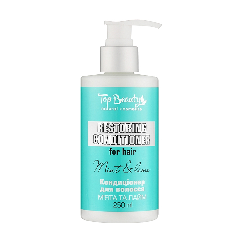 Уцінка! Відновлювальний кондиціонер для волосся Top Beauty Restoring Conditioner М`ята та лайм, 250 мл
Уцінка! Відновлювальний кондиціонер для волосся Top Beauty Restoring Conditioner М`ята та лайм, 250 мл