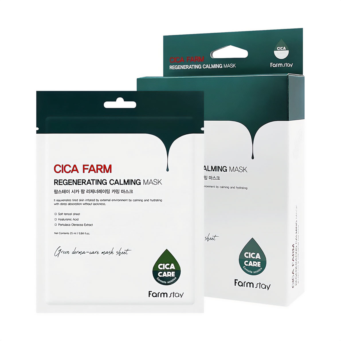 Тканинна маска для обличчя FarmStay Cica Farm Regenerating Calming Mask з азіатською центелою, 10*25 мл
Тканинна маска для обличчя FarmStay Cica Farm Regenerating Calming Mask з азіатською центелою, 10*25 мл