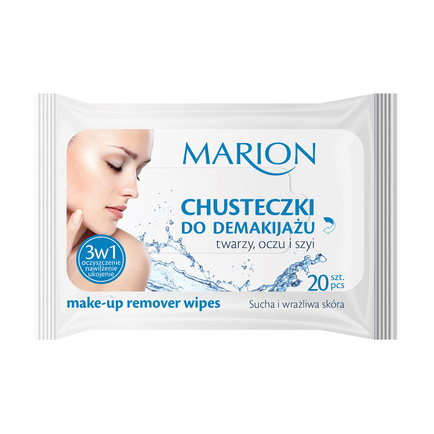 Серветки для видалення макіяжу з обличчя, очей та шиї Marion Make-Up Remover Wipes для сухої та чутливої шкіри, 20 шт
Серветки для видалення макіяжу з обличчя, очей та шиї Marion Make-Up Remover Wipes для сухої та чутливої шкіри, 20 шт