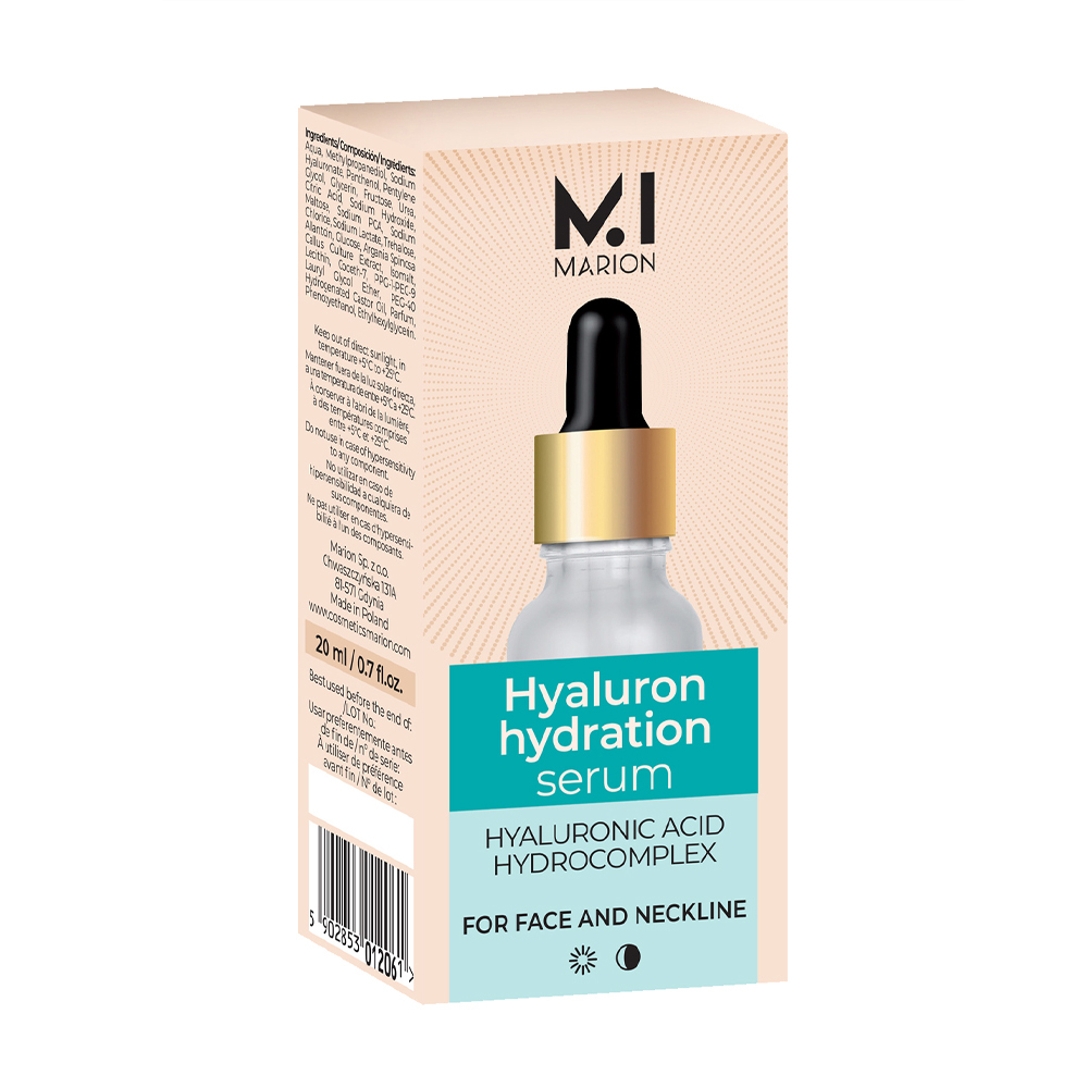 Уцінка! Сироватка для обличчя та шиї Marion Hyaluron Hydration Serum з гіалуроновою кислотою, 20 мл
Уцінка! Сироватка для обличчя та шиї Marion Hyaluron Hydration Serum з гіалуроновою кислотою, 20 мл