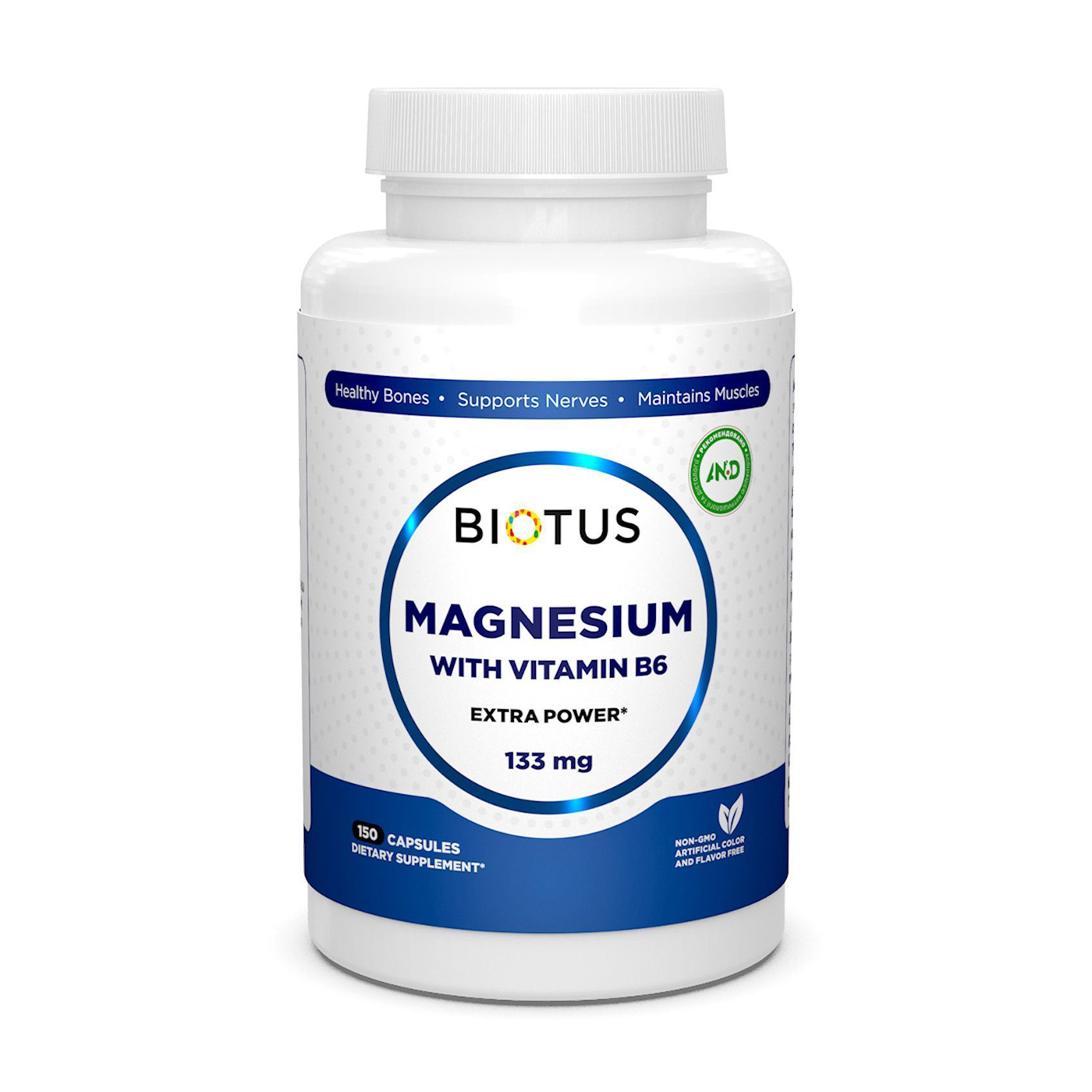 Магній Biotus Magnesium with Vitamin B6, екстра сильний, з вітаміном В6, 133 мг, 150 капсул
Магній Biotus Magnesium with Vitamin B6, екстра сильний, з вітаміном В6, 133 мг, 150 капсул