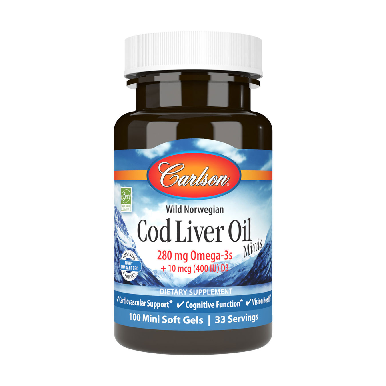 Олія печінки норвезької тріски Carlson Labs Cod Liver Oil Minis Omega-3s 280 мг, 100 гелевих капсул
Олія печінки норвезької тріски Carlson Labs Cod Liver Oil Minis Omega-3s 280 мг, 100 гелевих капсул
