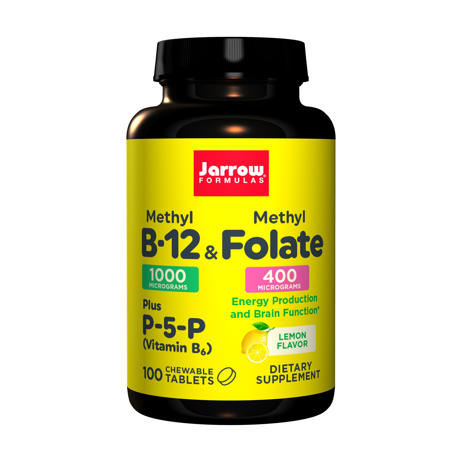 Метил B-12 та метилфолат Jarrow Formulas Methyl B-12 & Methyl Folate, зі смаком лимону, 100 жувальних таблеток
Метил B-12 та метилфолат Jarrow Formulas Methyl B-12 & Methyl Folate, зі смаком лимону, 100 жувальних таблеток