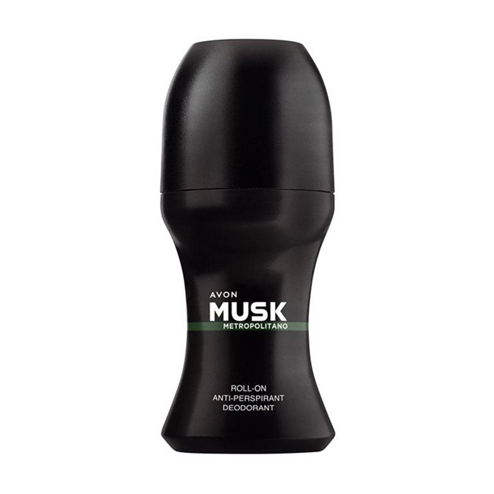 Парфумований дезодорант-антиперспірант Avon Musk Metropolitano з кульковим аплікатором, чоловічий, 50 мл
Парфумований дезодорант-антиперспірант Avon Musk Metropolitano з кульковим аплікатором, чоловічий, 50 мл