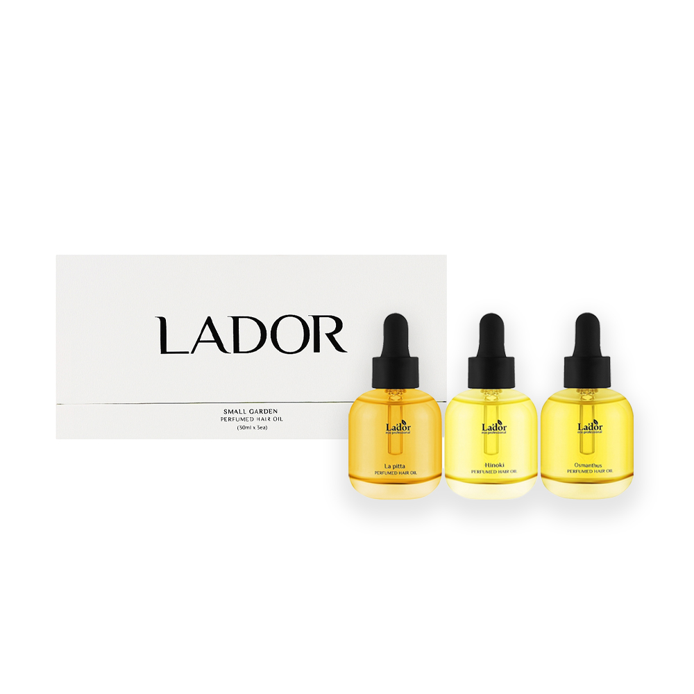 Набір парфумованих олій для волосся La'dor Perfumed Hair Oil Trio Set (La Pitta, 30 мл + Hinoki, 30 мл + Osmanthus, 30 мл)
Набір парфумованих олій для волосся La'dor Perfumed Hair Oil Trio Set (La Pitta, 30 мл + Hinoki, 30 мл + Osmanthus, 30 мл)