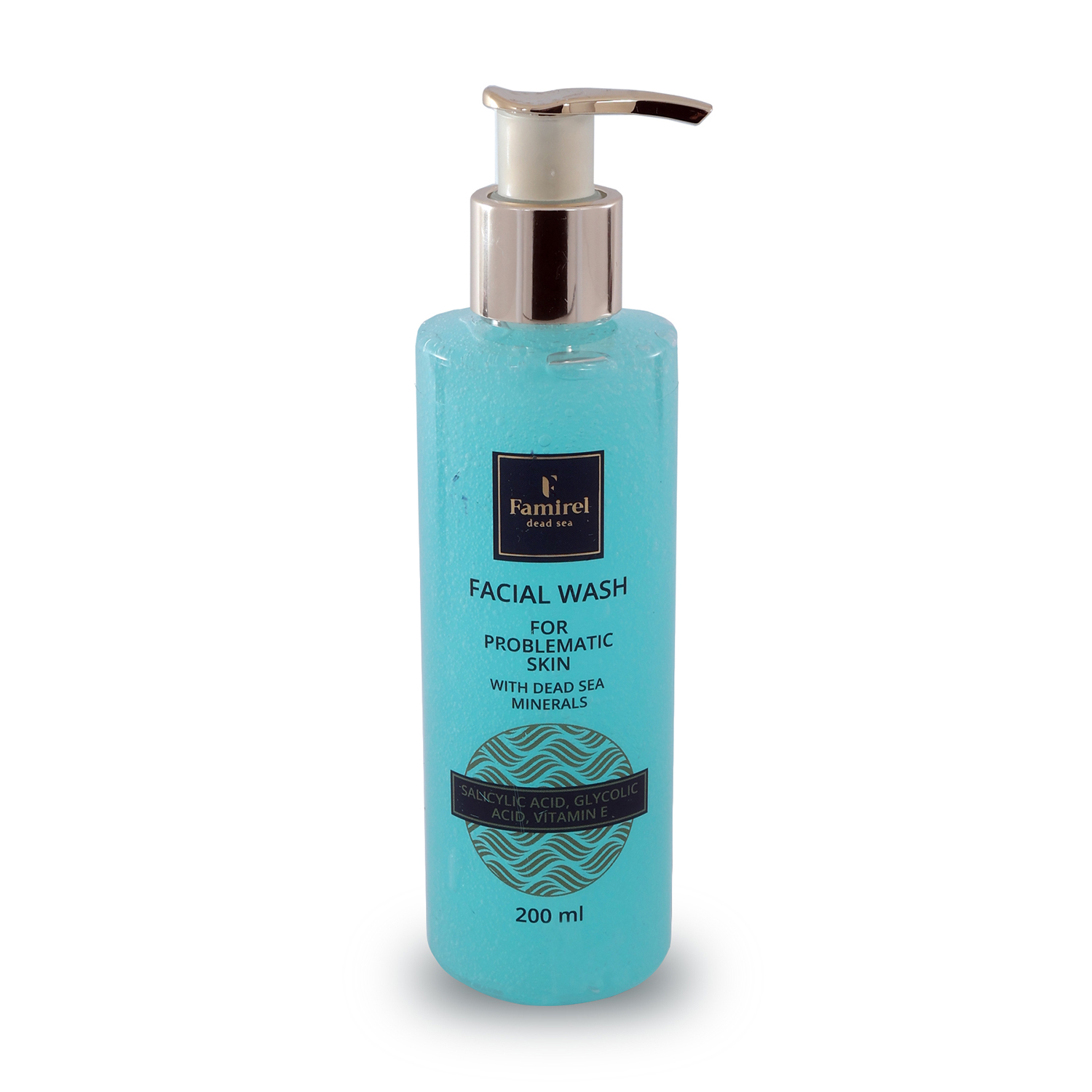 Гель для вмивання Famirel Facial Wash For Problematic Skin With Dead Sea Minerals для проблемної шкіри, з саліциловою та гліколевою кислотою, 200 мл
Гель для вмивання Famirel Facial Wash For Problematic Skin With Dead Sea Minerals для проблемної шкіри, з саліциловою та гліколевою кислотою, 200 мл