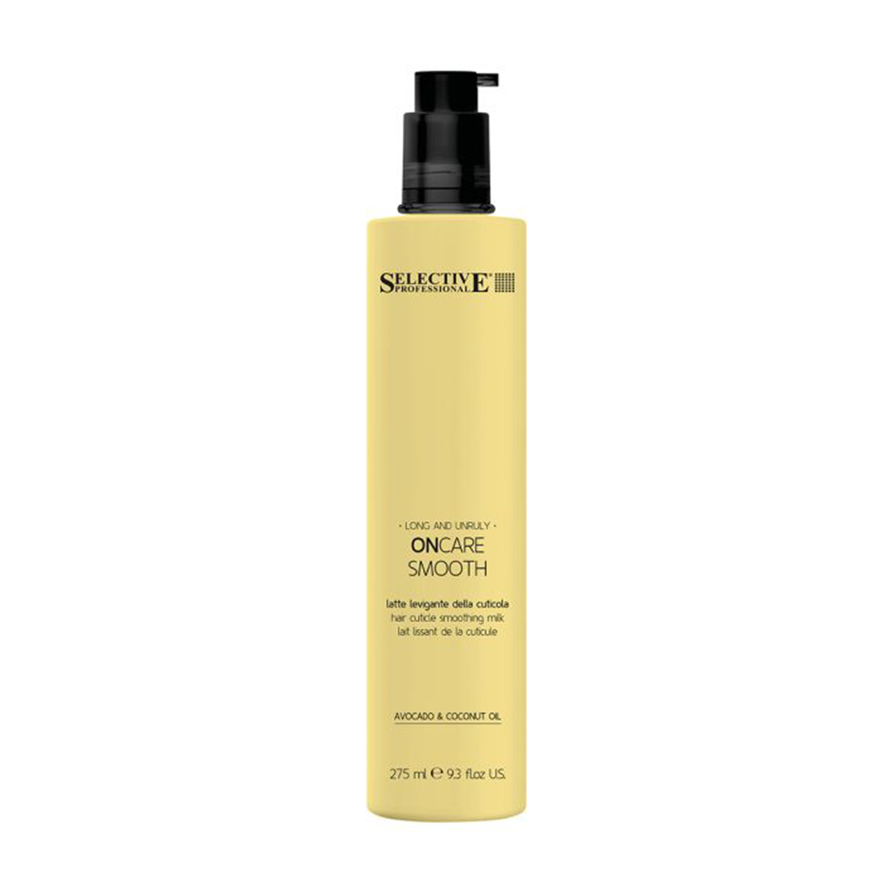 Розгладжувальне молочко Selective Professional OnCare Smooth Hair Cuticle Smoothing Milk для довгого та неслухняного волосся, 275 мл
Розгладжувальне молочко Selective Professional OnCare Smooth Hair Cuticle Smoothing Milk для довгого та неслухняного волосся, 275 мл