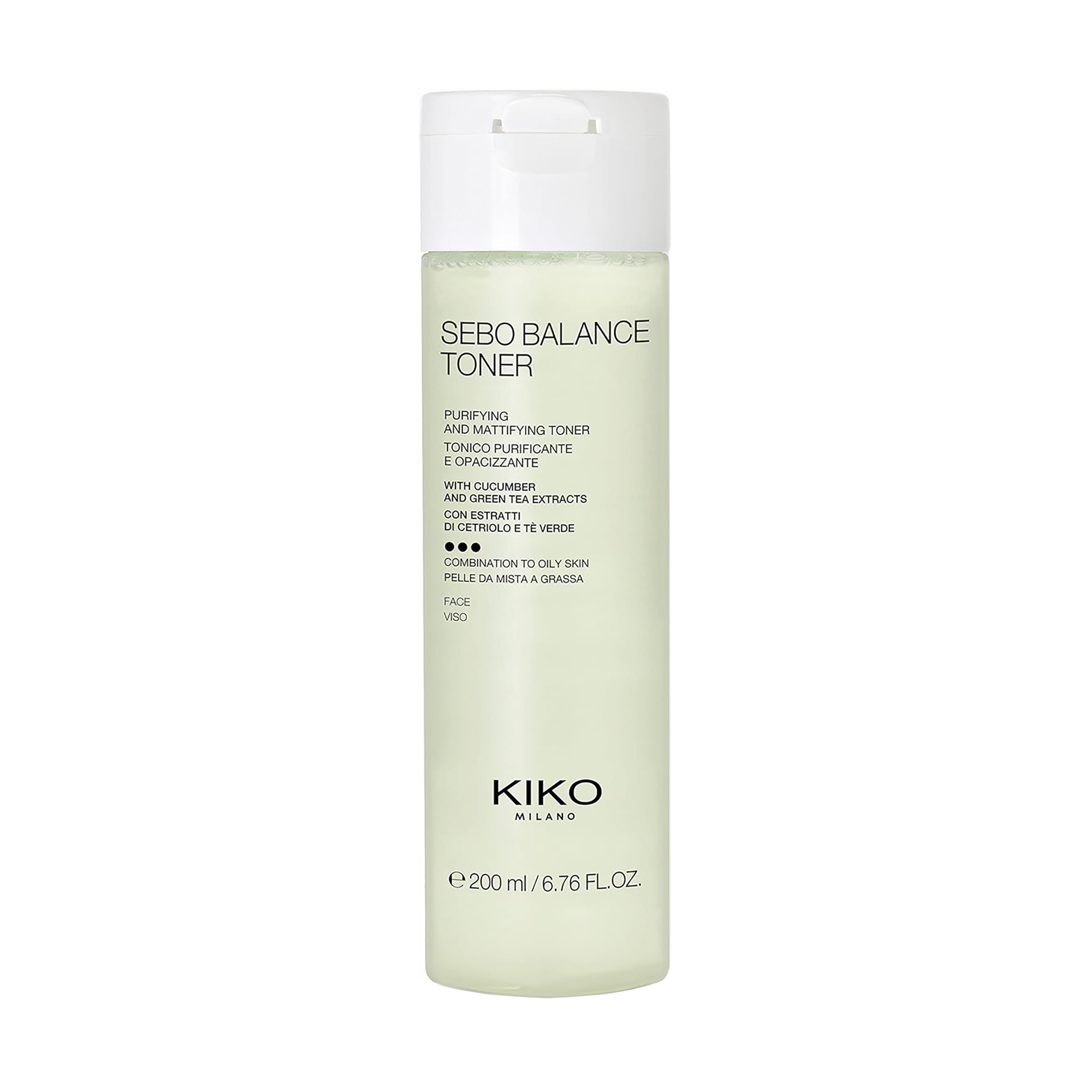 Очищувальний та матувальний тонер для обличчя Kiko Milano Sebo Balance Toner для комбінованої та жирної шкіри, 200 мл
Очищувальний та матувальний тонер для обличчя Kiko Milano Sebo Balance Toner для комбінованої та жирної шкіри, 200 мл