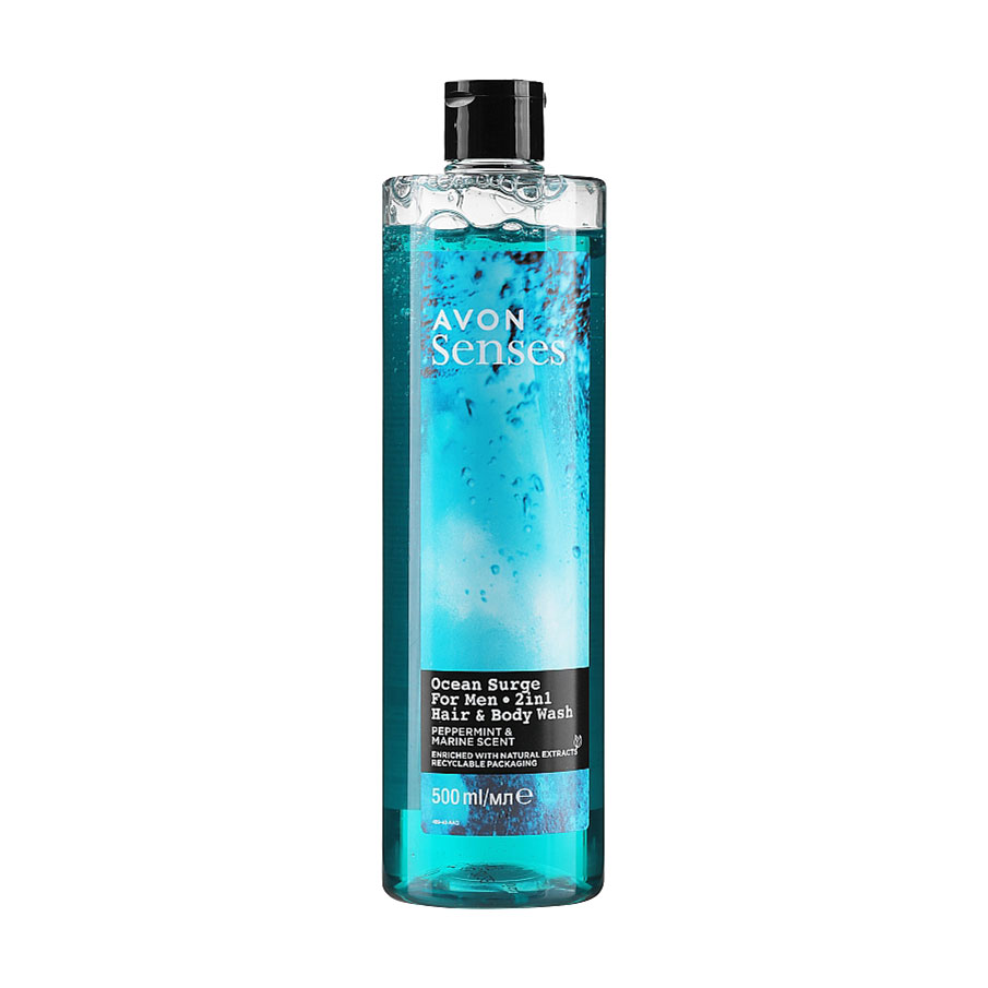 Чоловічий шампунь-гель для душу 2 в 1 Avon Senses Ocean Surge For Men 2 In 1 Hair & Body Wash, 500 мл
Чоловічий шампунь-гель для душу 2 в 1 Avon Senses Ocean Surge For Men 2 In 1 Hair & Body Wash, 500 мл