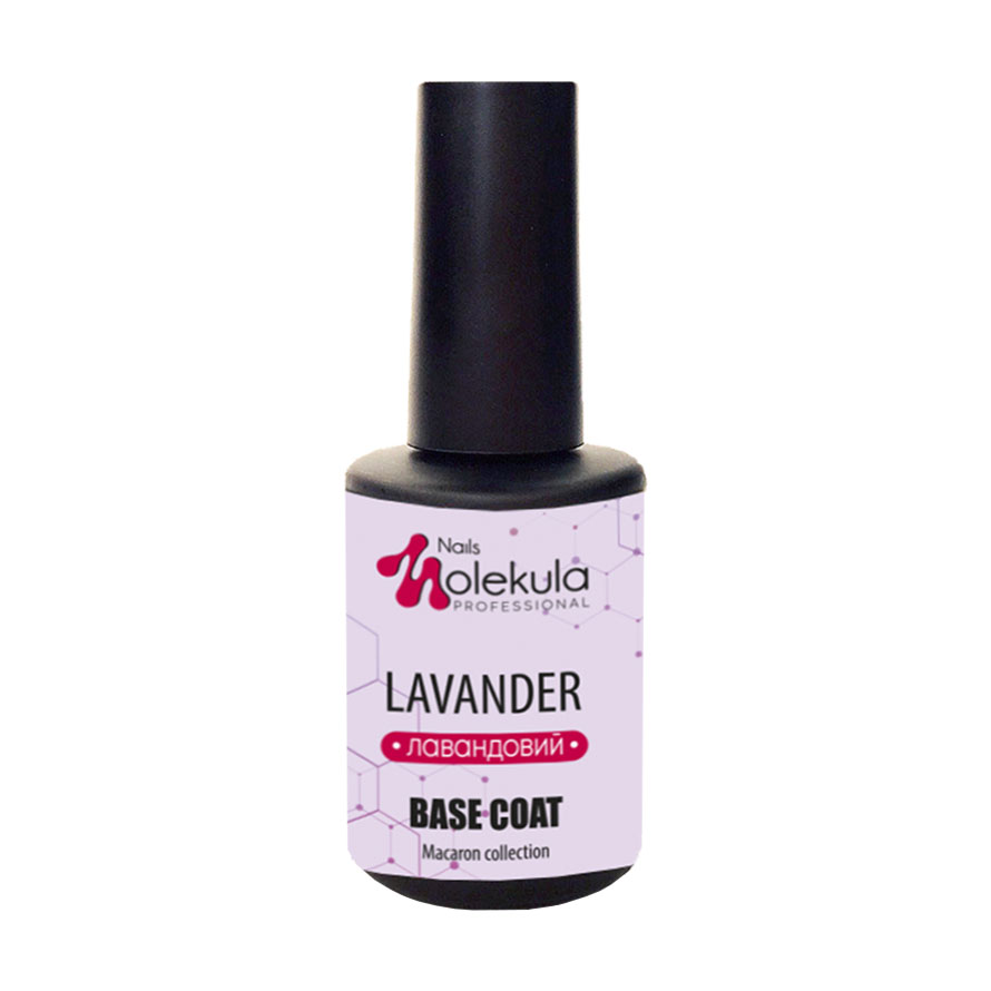 Кольорове базове покриття для гель-лаку Nails Molekula Professional Macaron Collection Base Coat, Lavender, 12 мл
Кольорове базове покриття для гель-лаку Nails Molekula Professional Macaron Collection Base Coat, Lavender, 12 мл