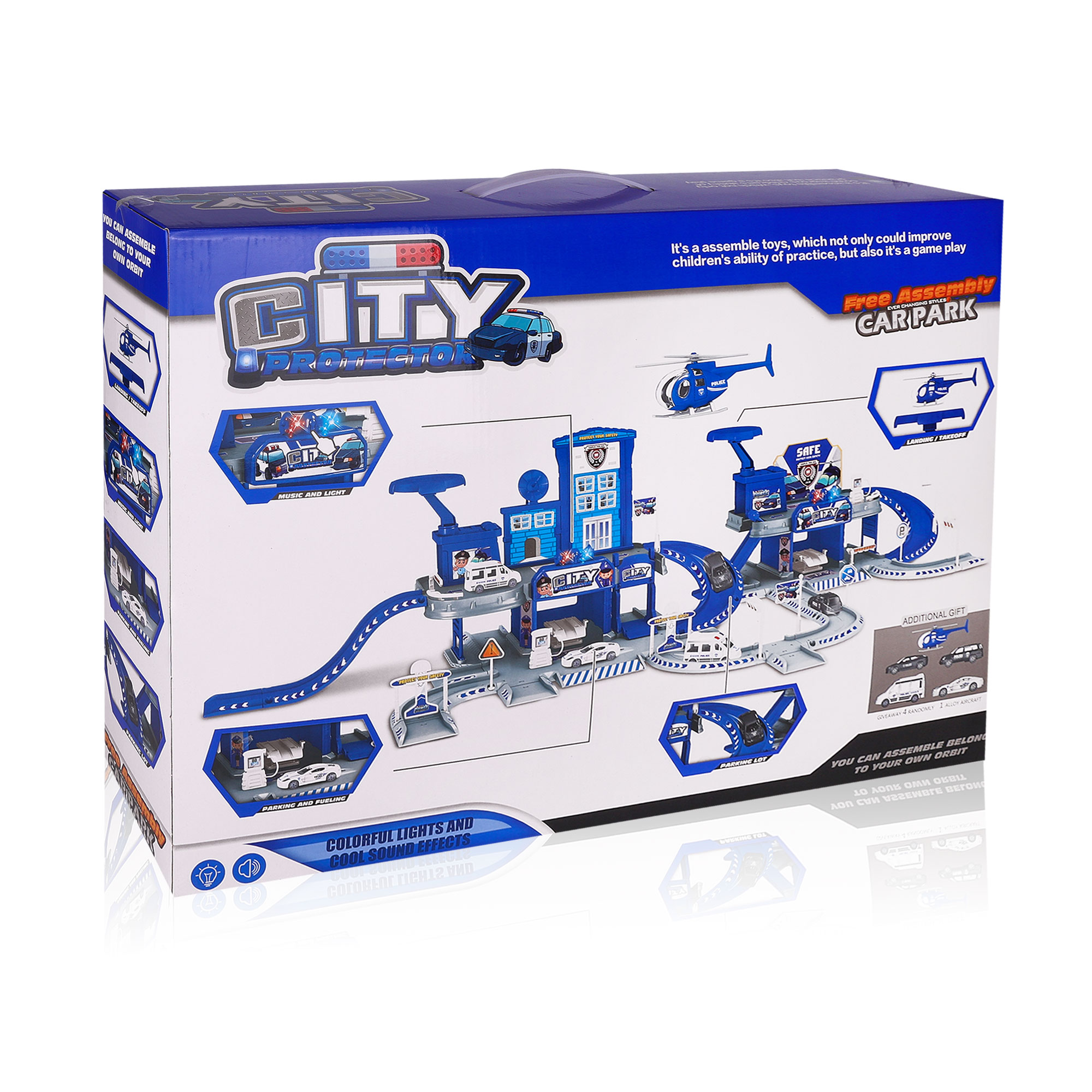 Дитячий трек Chuangfa Поліцейська стоянка, від 3 років, 117 елементів (69902A)
Дитячий трек Chuangfa Поліцейська стоянка, від 3 років, 117 елементів (69902A)