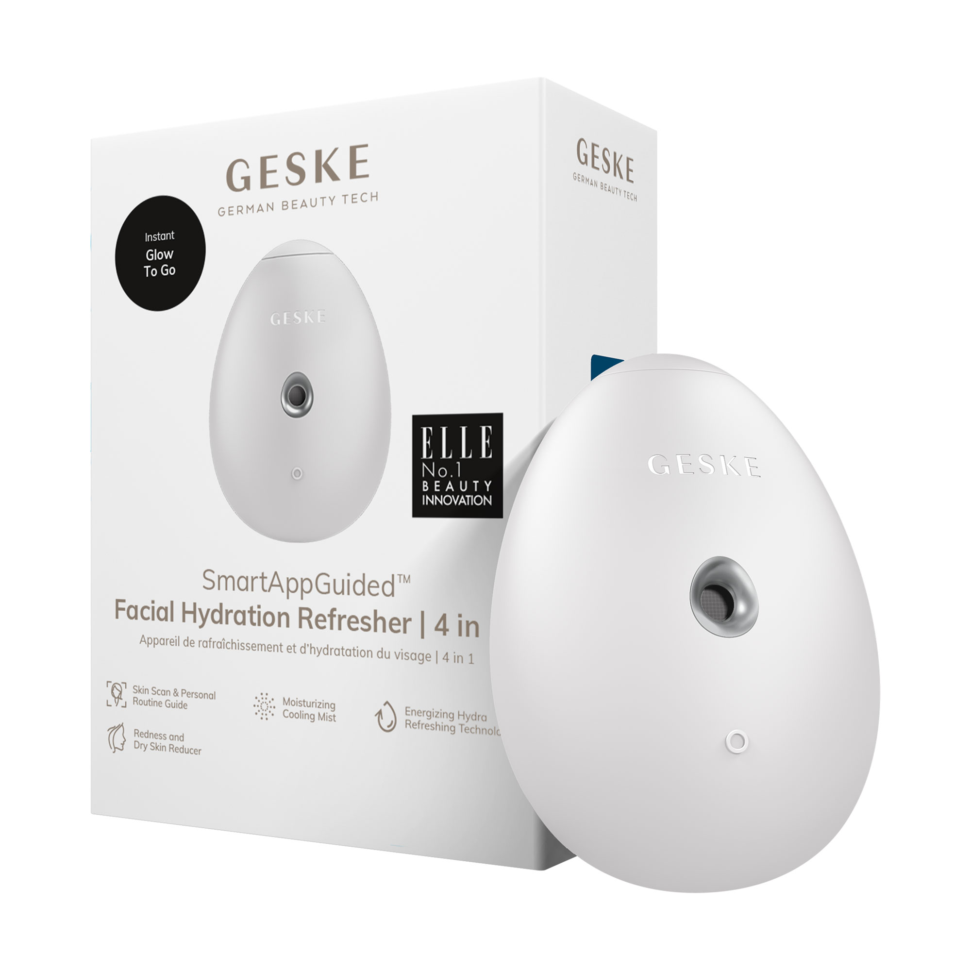 Електронний освіжувач для зволоження обличчя Geske Facial Hydration Refresher 4 в 1 білий
Електронний освіжувач для зволоження обличчя Geske Facial Hydration Refresher 4 в 1 білий
