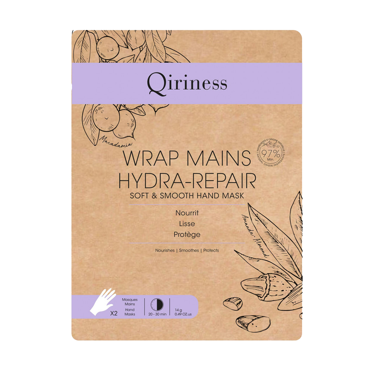 Уцінка! Пом'якшувальна та розгладжувальна маска для шкіри рук Qiriness Soft & Smooth Hand Mask, 14 г
Уцінка! Пом'якшувальна та розгладжувальна маска для шкіри рук Qiriness Soft & Smooth Hand Mask, 14 г