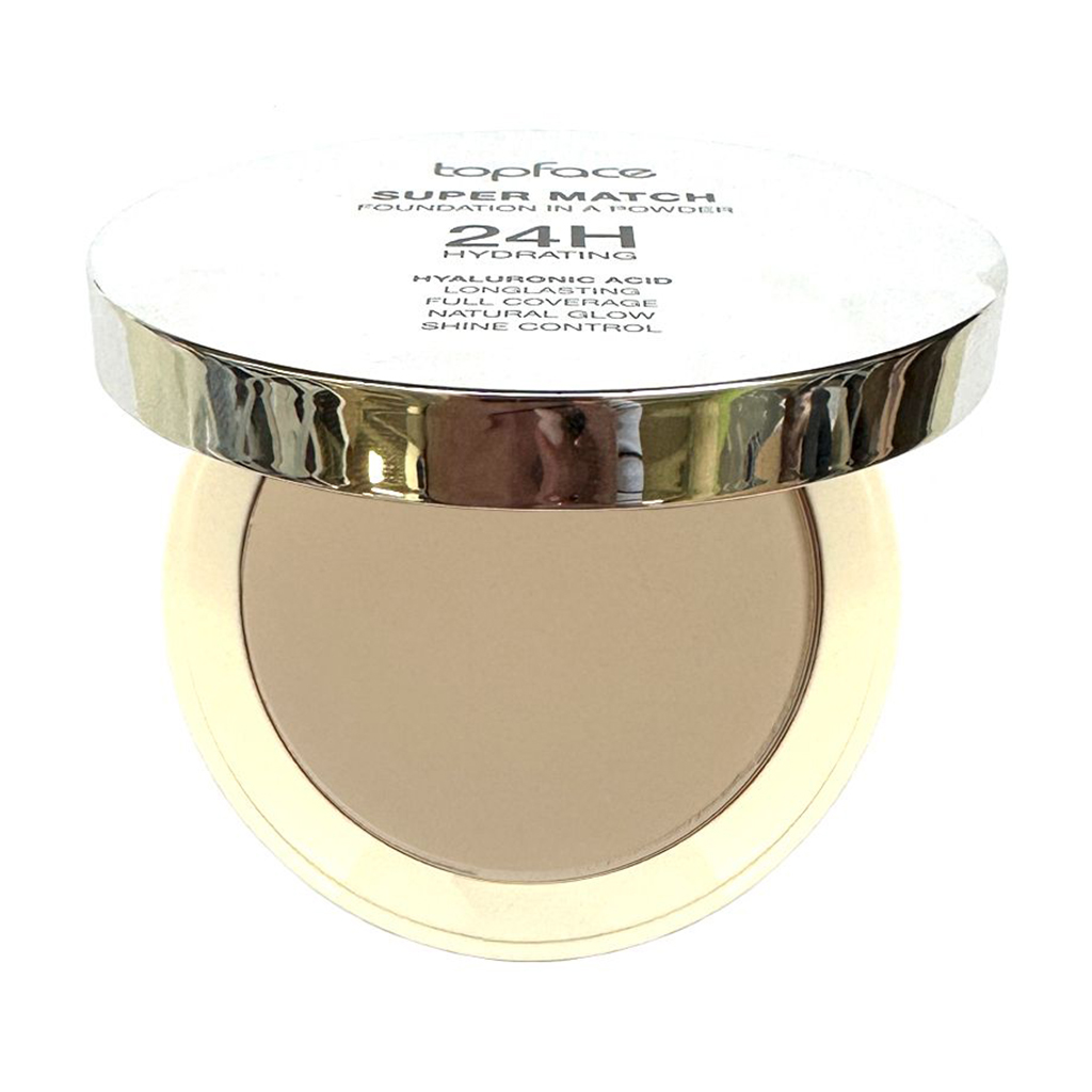 Компактна пудра для обличчя TopFace Super Match Foundation 03, 10 г
Компактна пудра для обличчя TopFace Super Match Foundation 03, 10 г