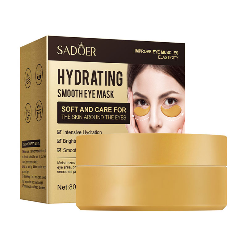 Гідрогелеві патчі для шкіри навколо очей Sadoer Hydrating Smooth Eye Mask для зволоження та живлення, 80 г, 60 шт
Гідрогелеві патчі для шкіри навколо очей Sadoer Hydrating Smooth Eye Mask для зволоження та живлення, 80 г, 60 шт