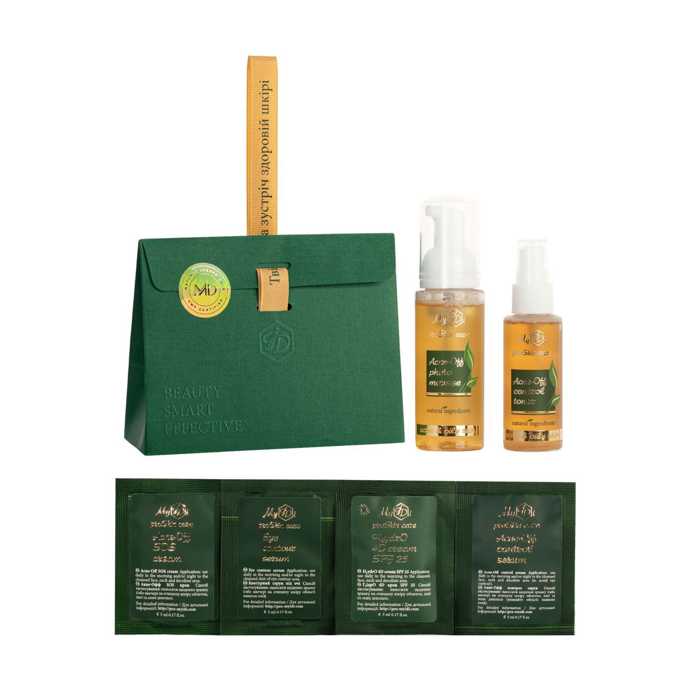 Уцінка! Набір мініатюр для обличчя MyIDi Combi-Oily Mini Set для комбінованої шкіри схильної до жирності, 6 предметів
Уцінка! Набір мініатюр для обличчя MyIDi Combi-Oily Mini Set для комбінованої шкіри схильної до жирності, 6 предметів