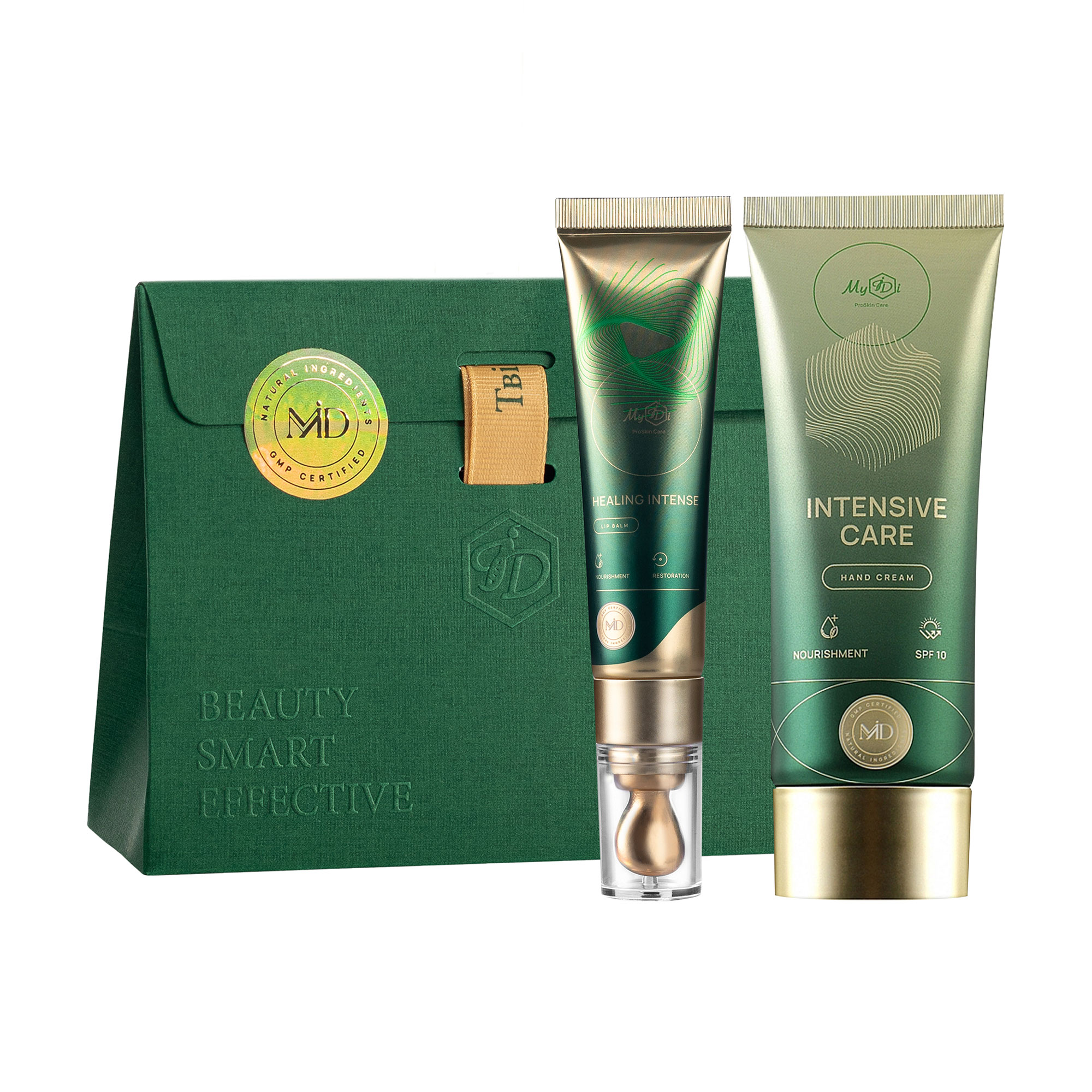 Подарунковий набір MyIDi Lover Gift Set (крем для рук, 75 мл + бальзам для губ, 15 мл)
Подарунковий набір MyIDi Lover Gift Set (крем для рук, 75 мл + бальзам для губ, 15 мл)