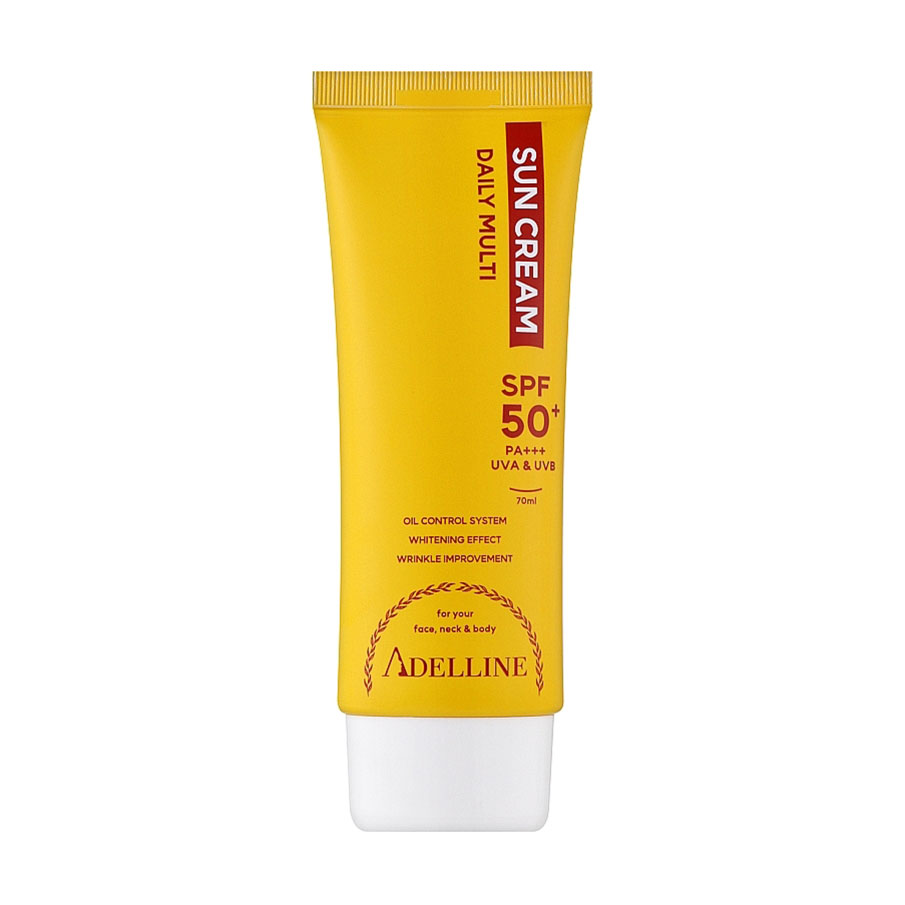 Уцінка! Сонцезахисний крем для обличчя та тіла Adelline Daily Multi Sun Cream SPF 50+/PA+++, 70 мл
Уцінка! Сонцезахисний крем для обличчя та тіла Adelline Daily Multi Sun Cream SPF 50+/PA+++, 70 мл