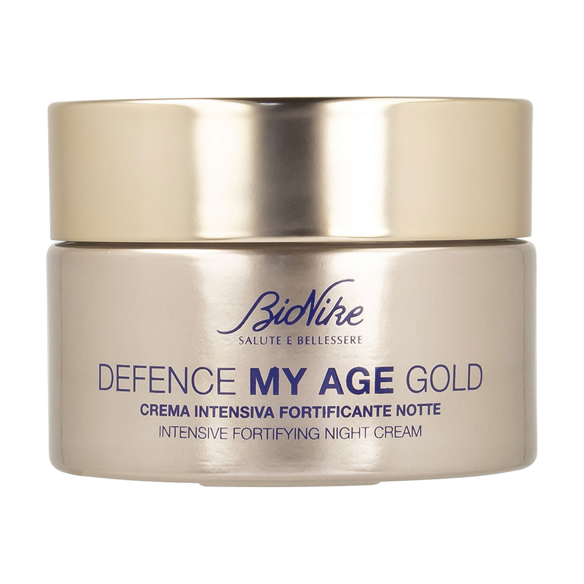 Уцінка! Інтенсивний зміцнювальний нічний крем для обличчя BioNike Defence My Age Gold Intensive Fortifying Night Cream, 50 мл
Уцінка! Інтенсивний зміцнювальний нічний крем для обличчя BioNike Defence My Age Gold Intensive Fortifying Night Cream, 50 мл