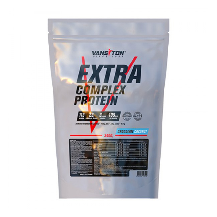 Протеїн Vansiton Extra Complex Protein Шоколад-кокос, в порошку, 3.4 кг
Протеїн Vansiton Extra Complex Protein Шоколад-кокос, в порошку, 3.4 кг