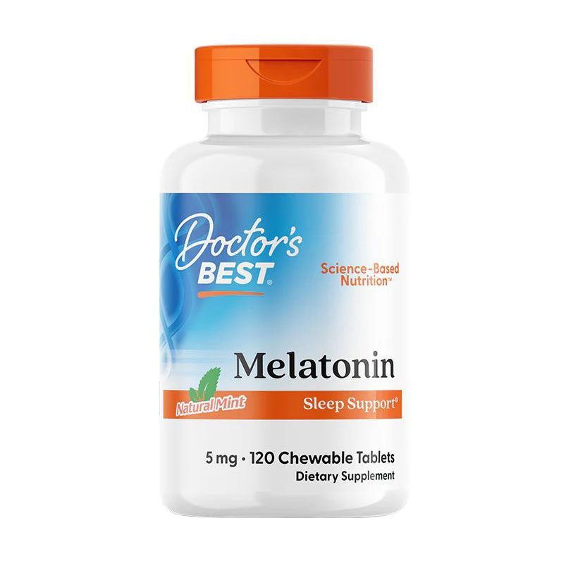 Мелатонін Doctor's Best Melatonin 5 мг, з натуральним смаком м'яти, 120 жувальних таблеток
Мелатонін Doctor's Best Melatonin 5 мг, з натуральним смаком м'яти, 120 жувальних таблеток