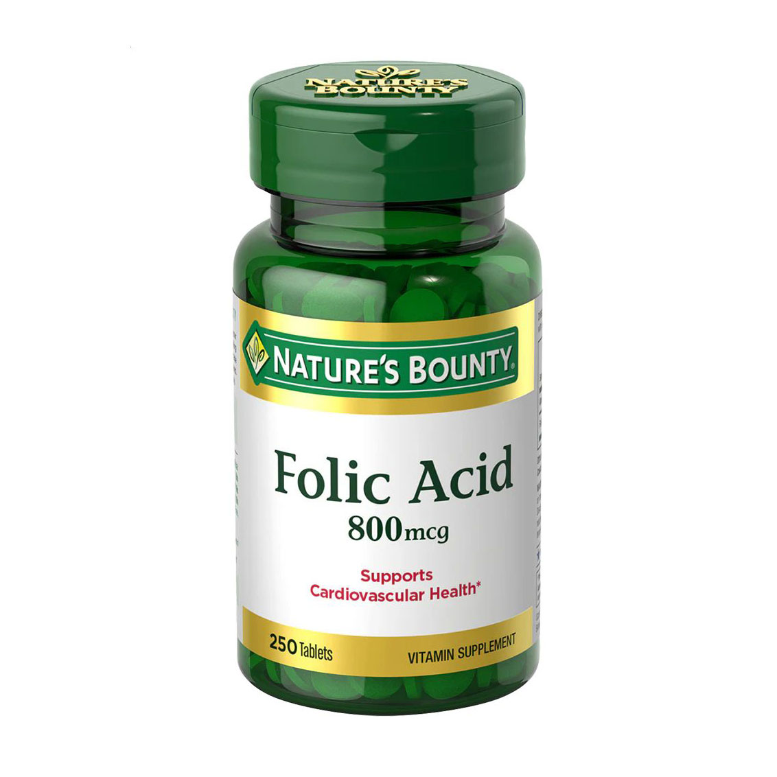 Фолієва кислота Nature's Bounty Folic Acid 800 мкг, 250 таблеток
Фолієва кислота Nature's Bounty Folic Acid 800 мкг, 250 таблеток