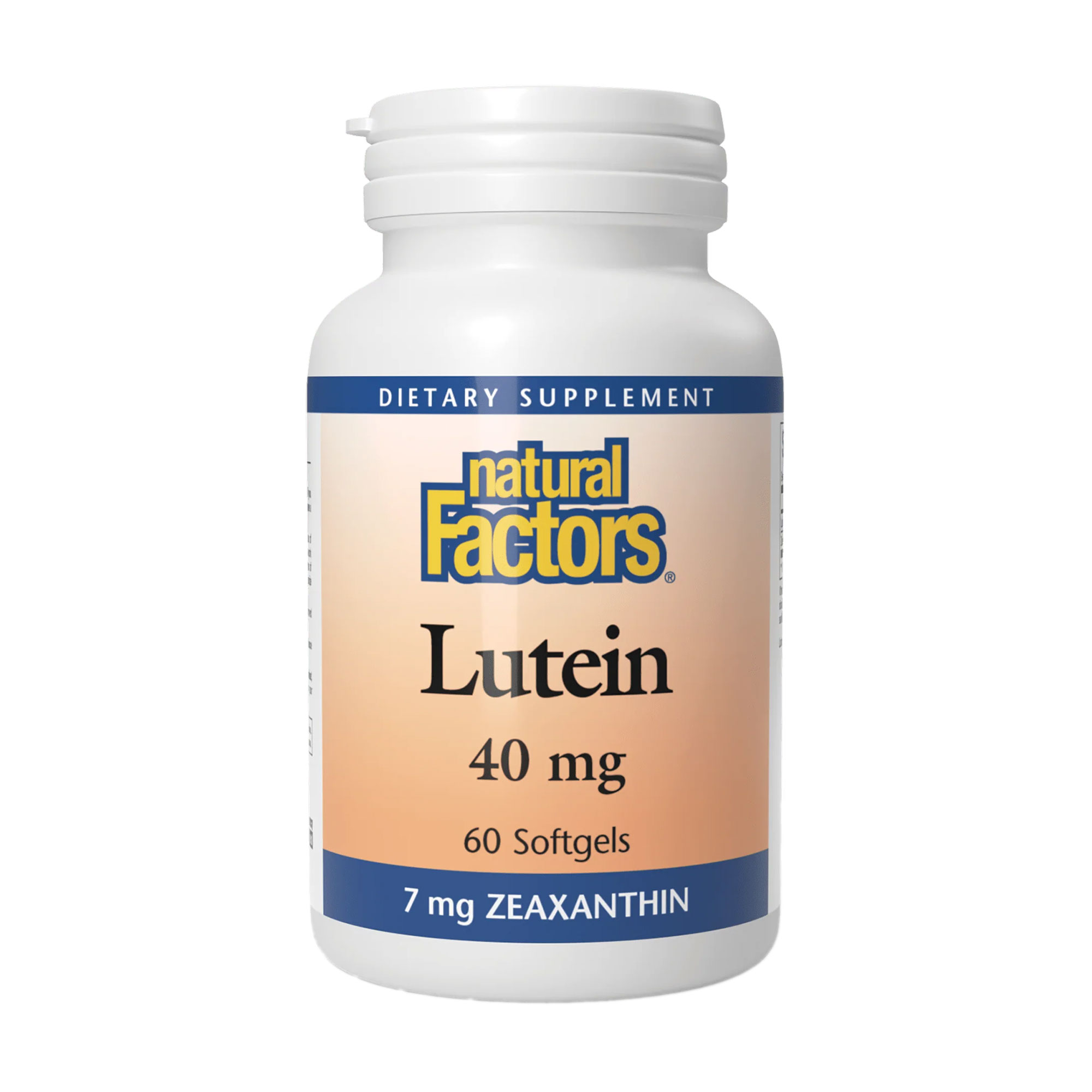 Лютеїн Natural Factors Lutein 40 мг, 60 гелевих капсул
Лютеїн Natural Factors Lutein 40 мг, 60 гелевих капсул