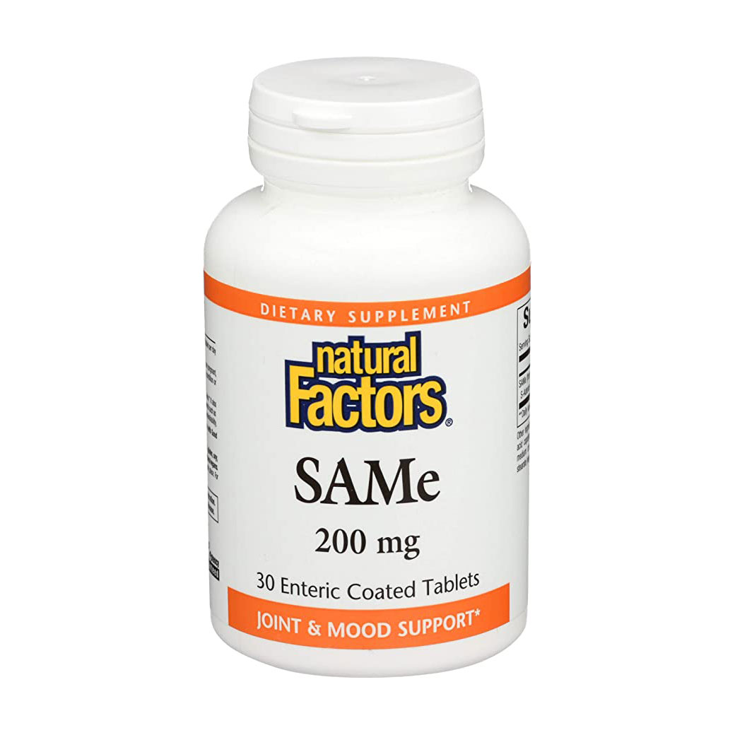 S-Аденозилметіонін Natural Factors SAMe 200 мг, 30 таблеток
S-Аденозилметіонін Natural Factors SAMe 200 мг, 30 таблеток