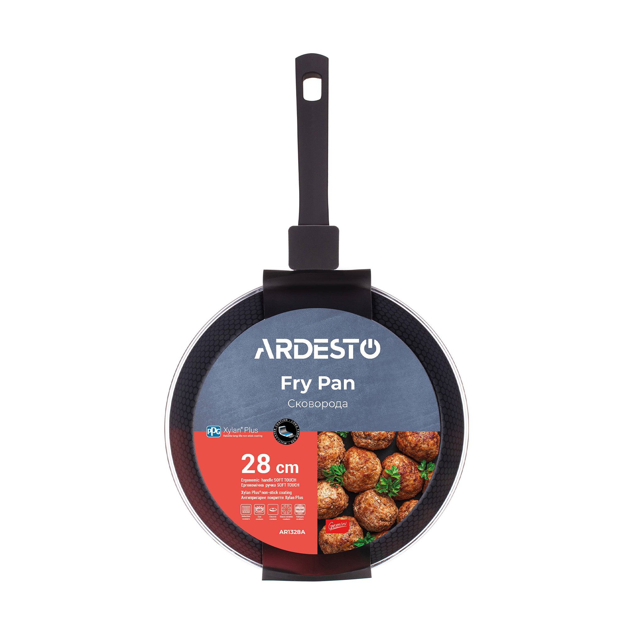 Сковорода глибока Ardesto Gemini Salerno чорна, 28 см (AR1328A)
Сковорода глибока Ardesto Gemini Salerno чорна, 28 см (AR1328A)