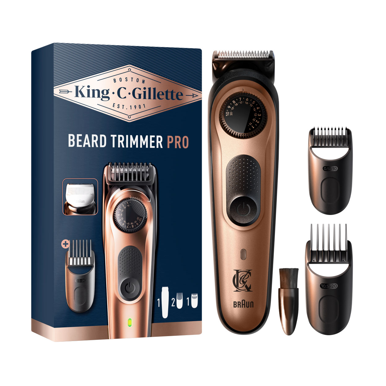 Електричний тример чоловічий Gillette King C Beard Trimmer Pro S6
Електричний тример чоловічий Gillette King C Beard Trimmer Pro S6