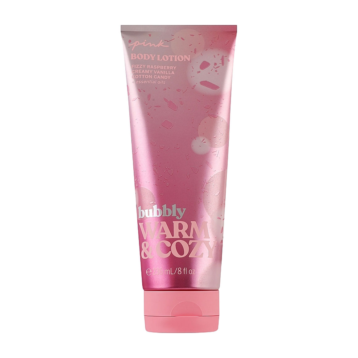 Парфумований лосьйон для тіла Victoria's Secret Pink Bubbly Warm & Cozy жіночий, 236 мл
Парфумований лосьйон для тіла Victoria's Secret Pink Bubbly Warm & Cozy жіночий, 236 мл