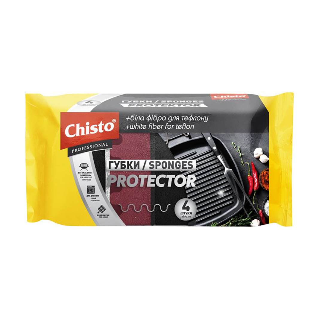 Губки кухонні Chisto Protector, 4 шт
Губки кухонні Chisto Protector, 4 шт